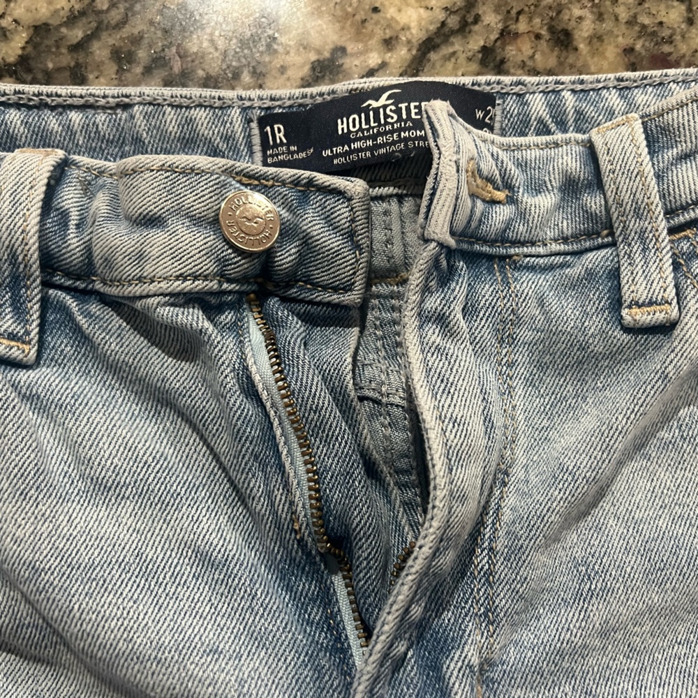 Hollister high rise mom jeans